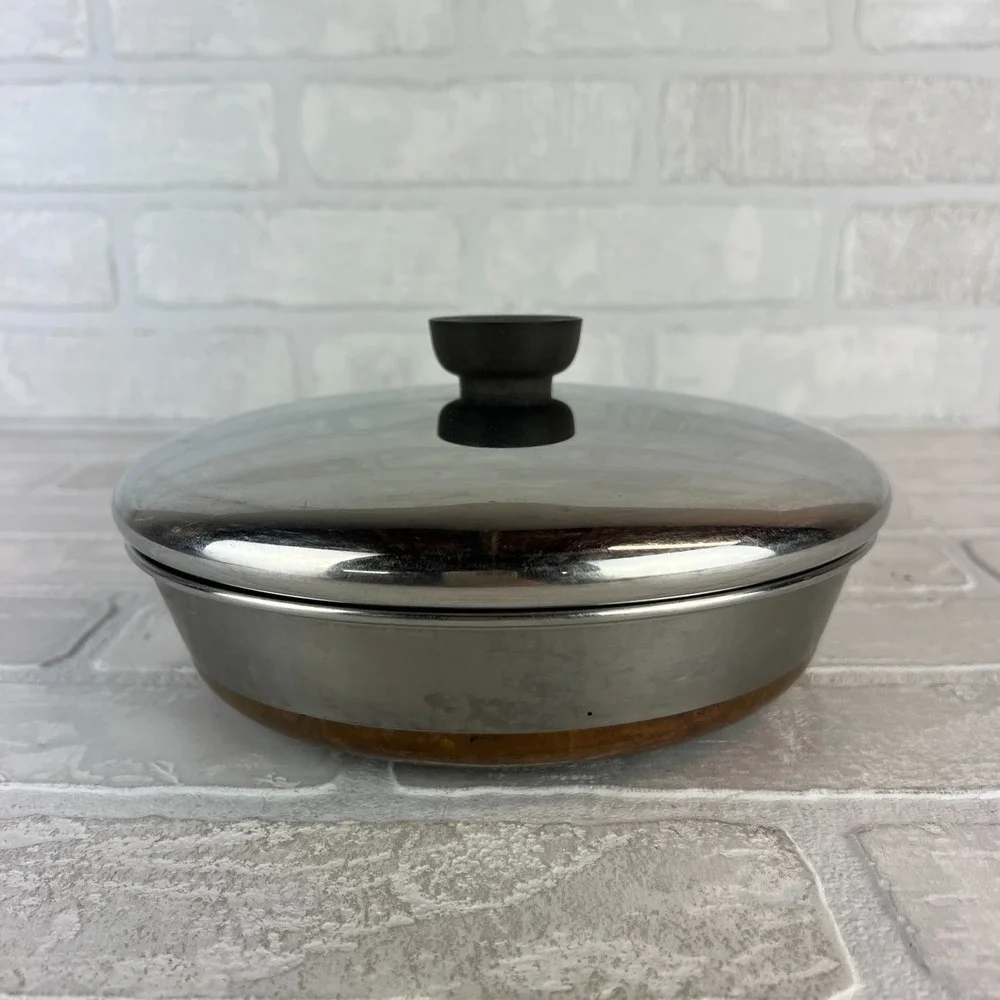 Vintage Revere Ware 1801 Copper Clad 8